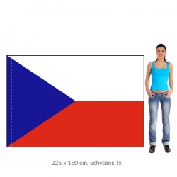 ČR vlajka 225x150 cm