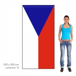 ČR vlajka 100x200 cm