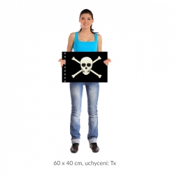 Pirátská vlajka 60 × 40 cm