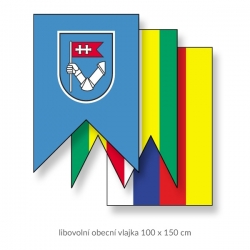Obecní vlajka 100 x 150 cm