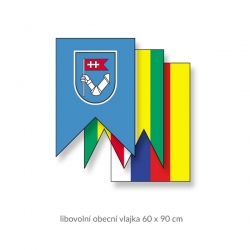 Obecní vlajka 60 x 90 cm