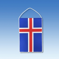 Island stolní praporek