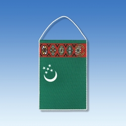 Turkmenistán stolní praporek