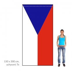 ČR vlajka 150x300 cm