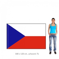 ČR vlajka 180x120 cm