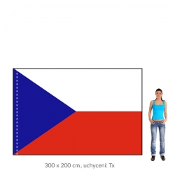 ČR vlajka 300x200 cm