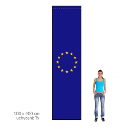EU vlajka 100x400 cm