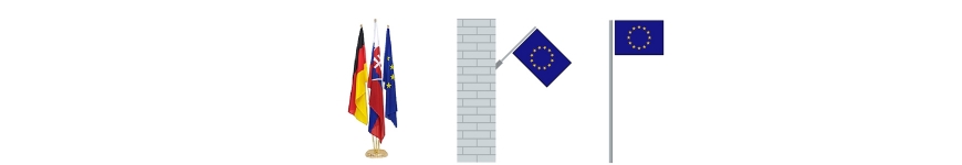 EU vlajky na šířku