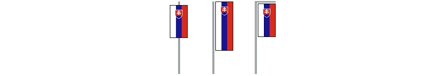 ČR vlajky na výšku